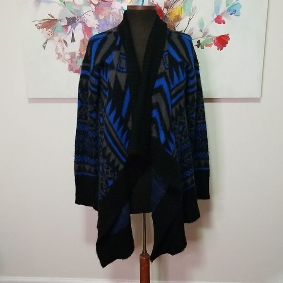 Neiman Marcus Blue Multicolored Sweater size Medium - Picture 5 of 10